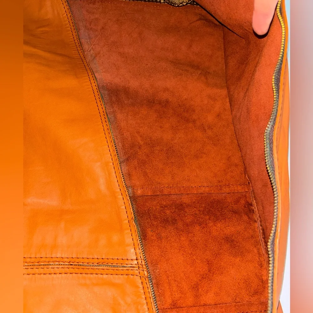 Vintage Condor Brown Leather Garment Bag